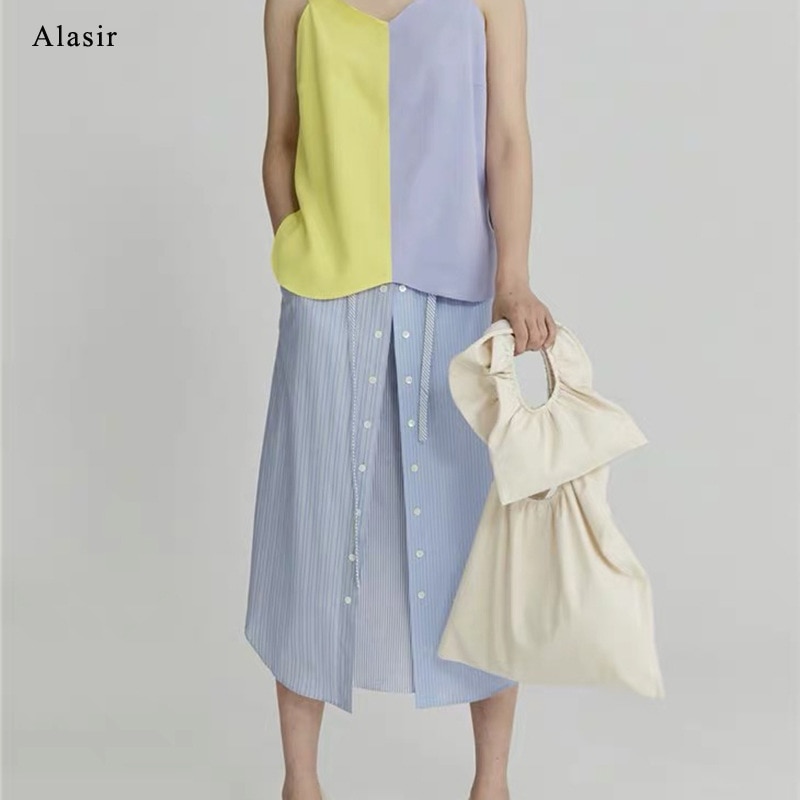 Alasir flæser afslappet tote tasker lærred romantiske kvinder håndtasker ins solide skuldertasker søde ruched mini enkle tasker til damer