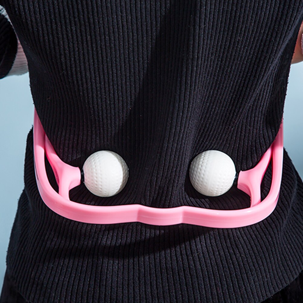 Neck Massage Tool Pressure Point Therapy Pressure Relieve Hand Roller Massage Neck Shoulder Dual Trigger Point Self Massager