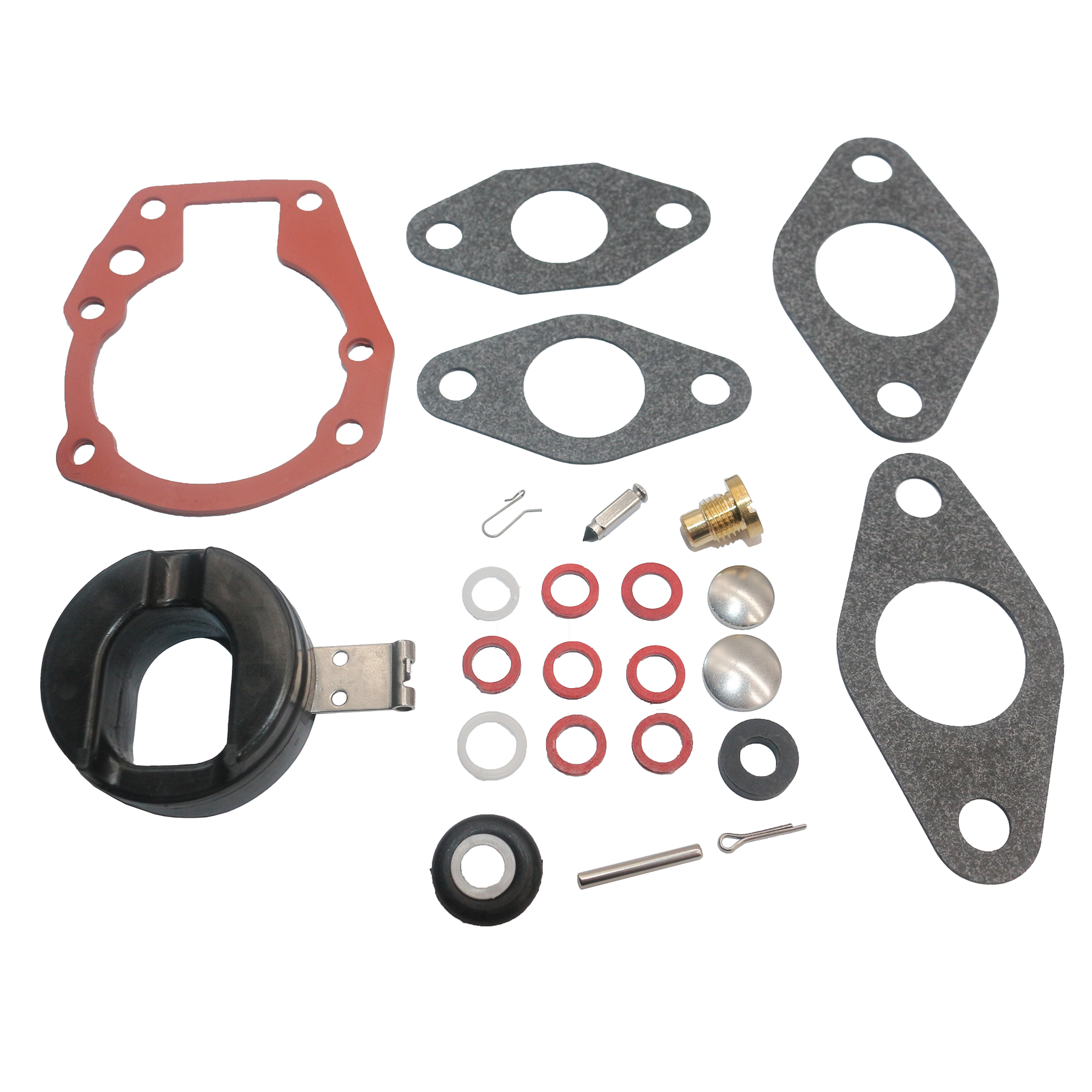 Carburetor Kit W/ Float 382048 for Johnson Evinrude 2-Stroke Engines 1.5 2 3 5 5.5 6 7.5 10 15 18 20 HP 383052 398532 18-7043: Default Title