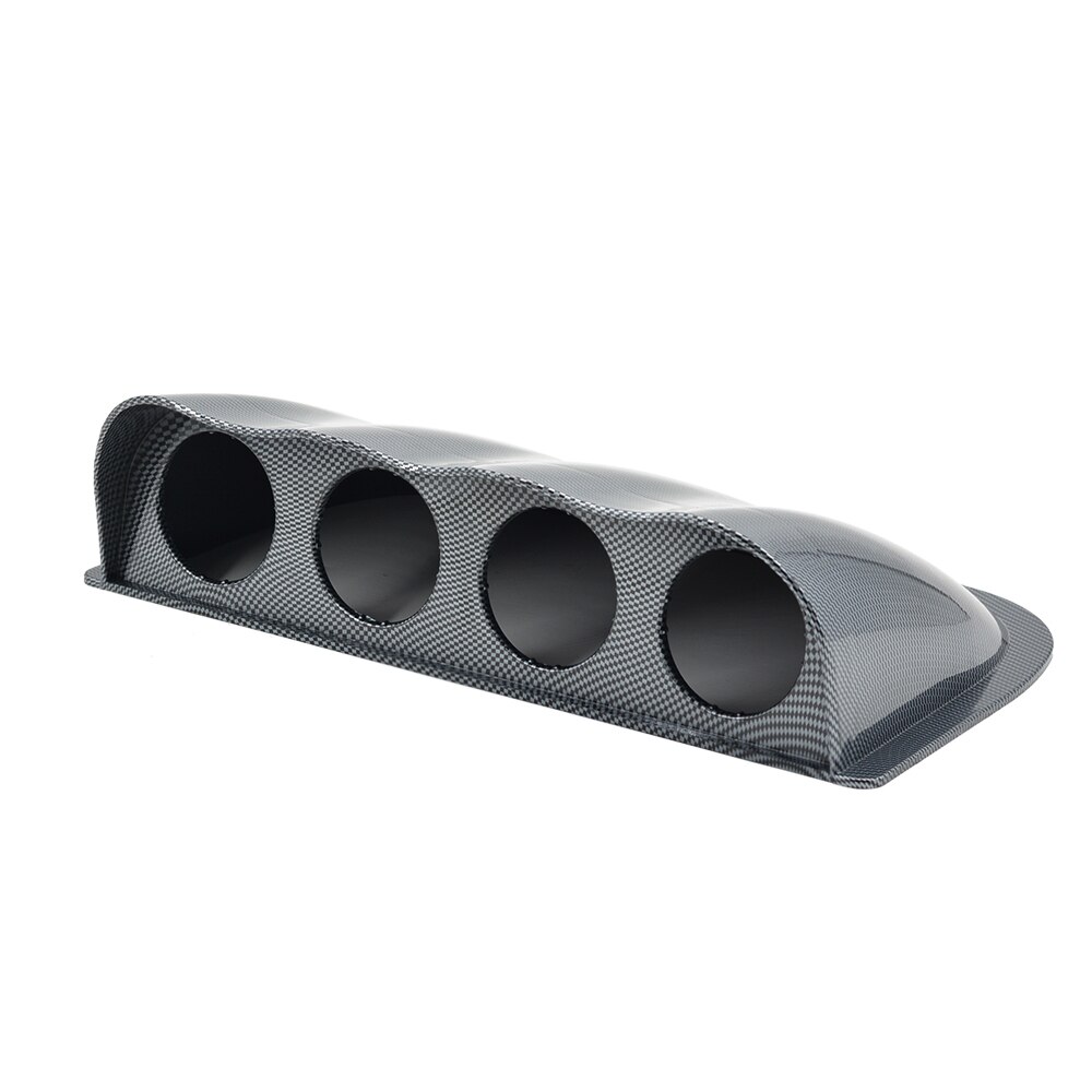 Dragon 52Mm 4 Holde Auto Racing Modificatie Dash Board Gauge Meter Zwart Pods Mount Houder: Carbon pattern