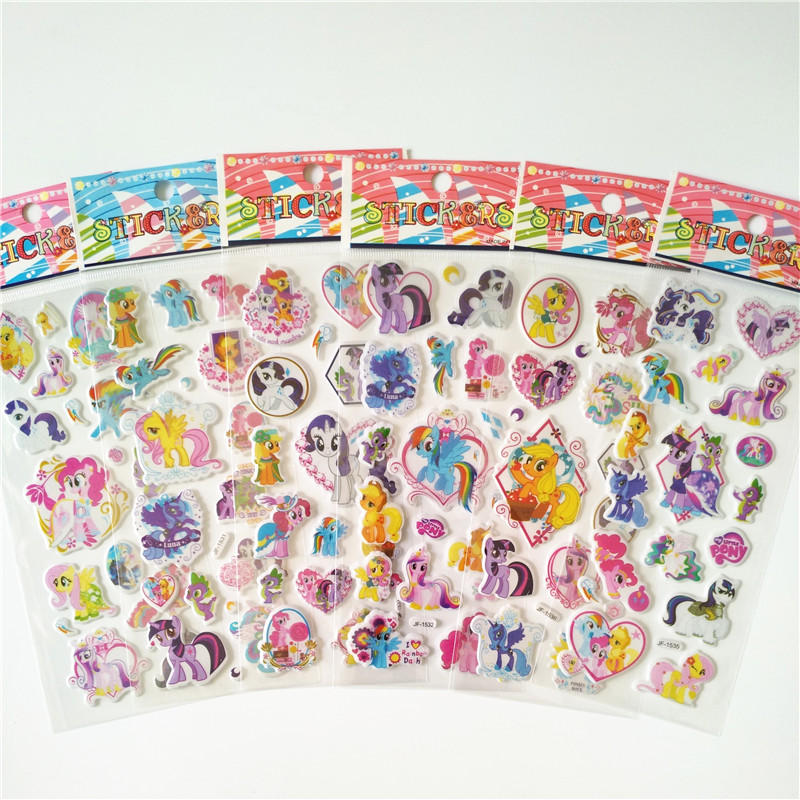 6 stücke Karikatur Anime Schmetterling Prinzessin Spielzeug freundlicher mein Kleines Einhorn Aufkleber für Tragbare Gepäck Skateboard blasiert Aufkleber: Armee Grün