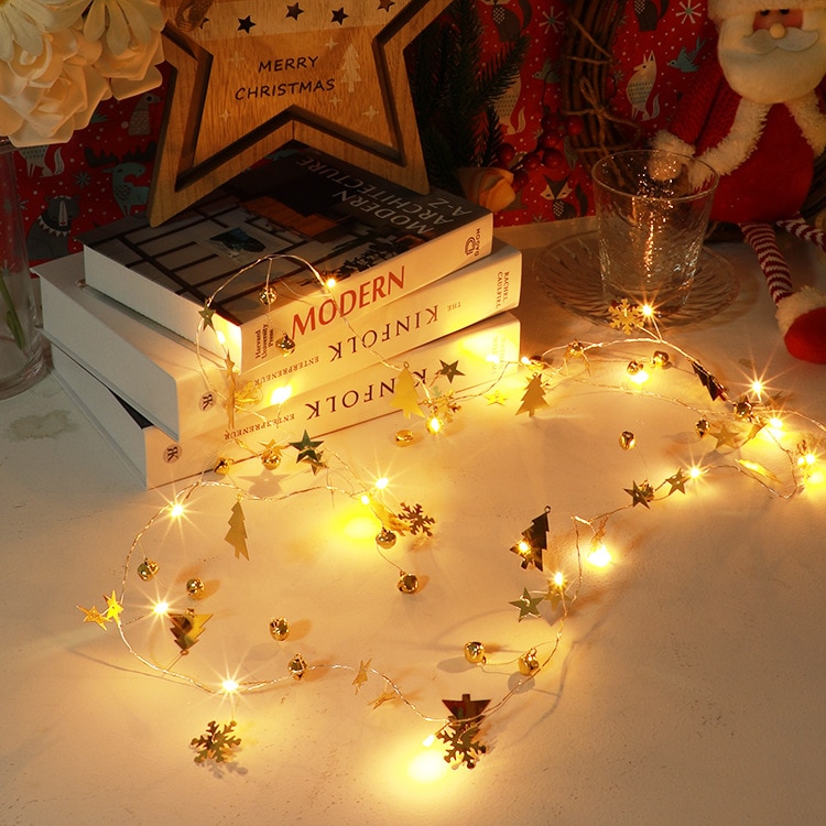 Led Kerst Lamp Kamer Sneeuwvlok Decoratieve String Lights Christmas Light
