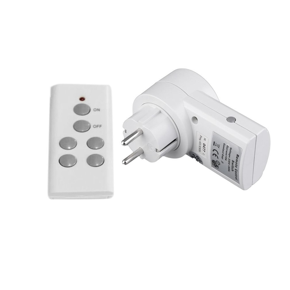 Wireless Remote Control Home House Power Outlet Light Switch Socket 1 Remote EU Connector Plug BH9938-1 DC 12V