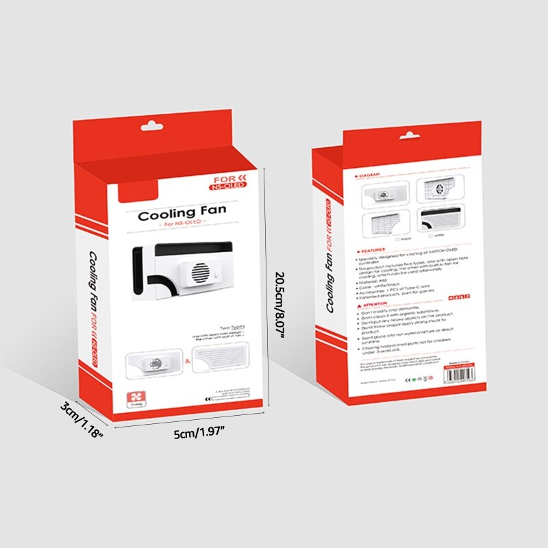 Portable External Silent Cooling Fan Docking Station Game Console Stand Radiator Cooler Base For Switch OLED