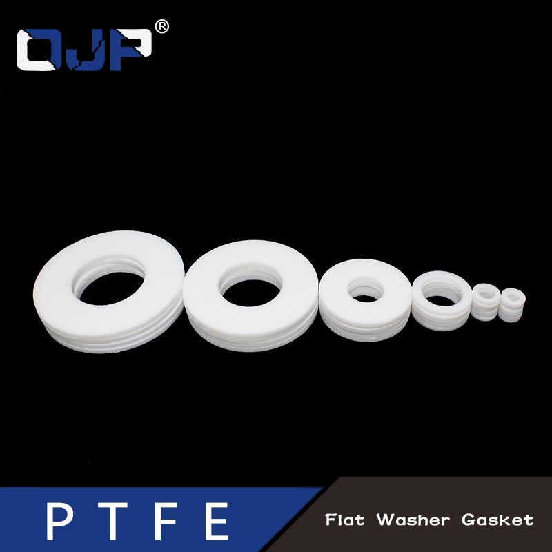 Junta de PTFE de fluoroetileno de Poly tetra, junta tórica de manguera corrugada, arandela de grifo, junta plana, anillo de sellado para tubo de ducha, anillo de arandela