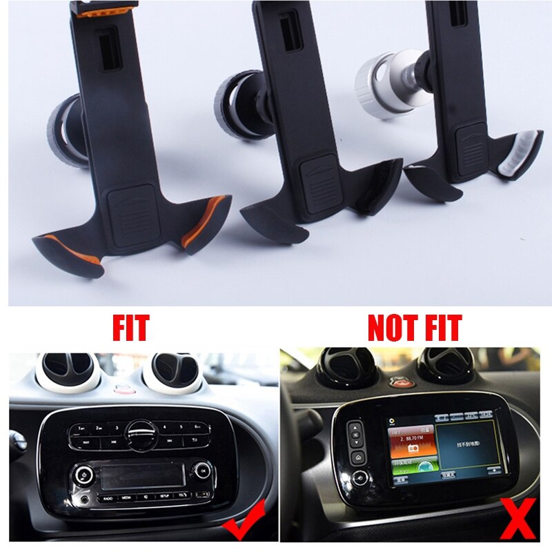 Support de téléphone portable pour voiture support de charge de Navigation de bâti d'évent de voiture pour Smart 453 Fortwo Forfour