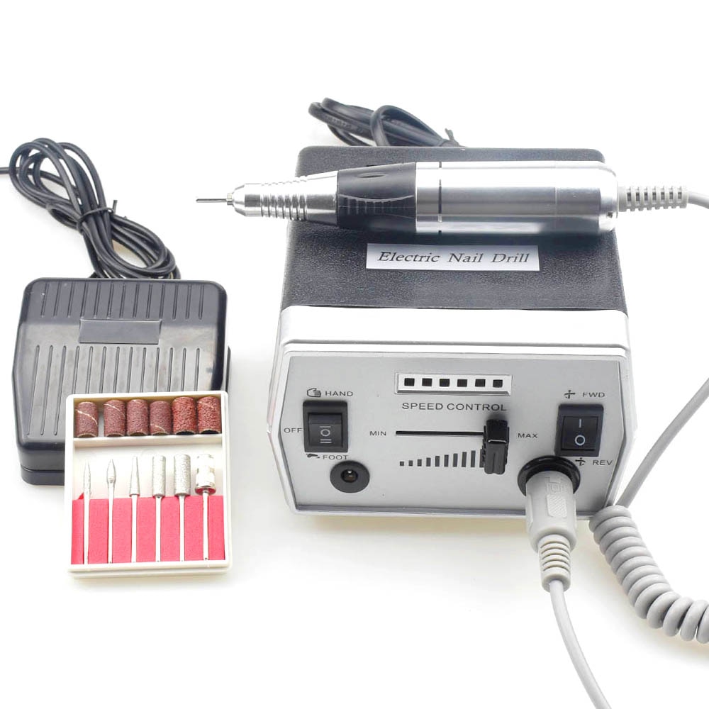 Máquina pulidora eléctrica para uñas, pulidora de uñas de 35000RPM Pro con puntas de diamante para cortaúñas y pedicura