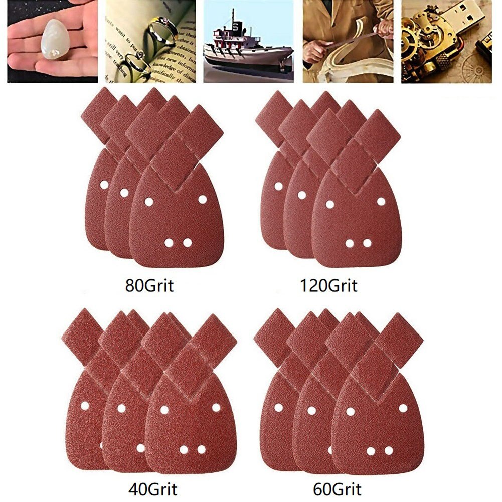 Mouse Sanding Sheets Detail Fit for Black and Decker Palm 40 -120 Grit