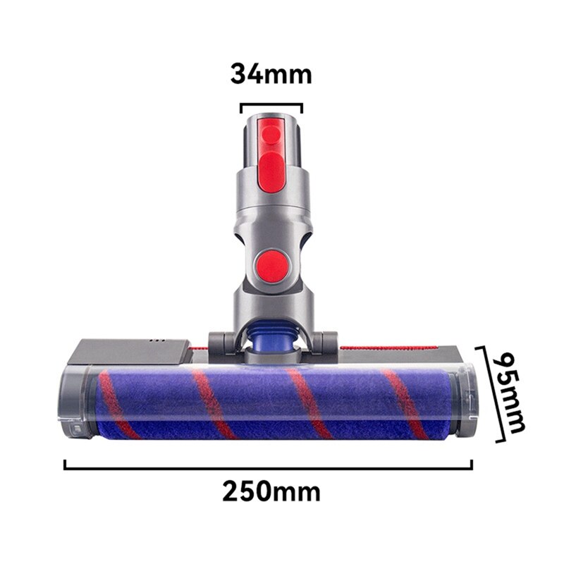 Gemotoriseerde Vloer Borstelkop Tool Voor Dyson V8 V7 V10 V11 Stofzuiger Zachte Roller Hoofd Vloer Borstel Vervanging