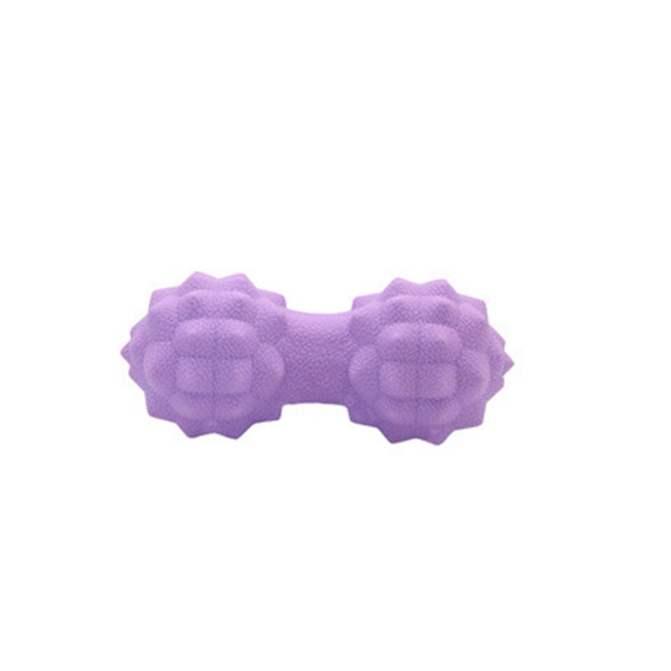 TPR – boule de Massage pour Relaxation musculaire, pour soulager les douleurs du corps, du cou, des jambes, du dos et du pied: Peanut Balls-Purple