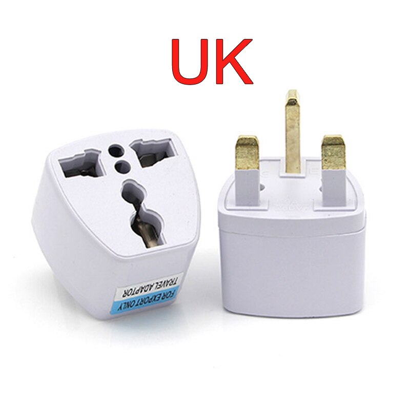 Electric Socket Universal Worldwide Travel Wall Charger AC Power AU UK US EU Plug Adapter Adaptor Option 2 USB Charging Port: UK