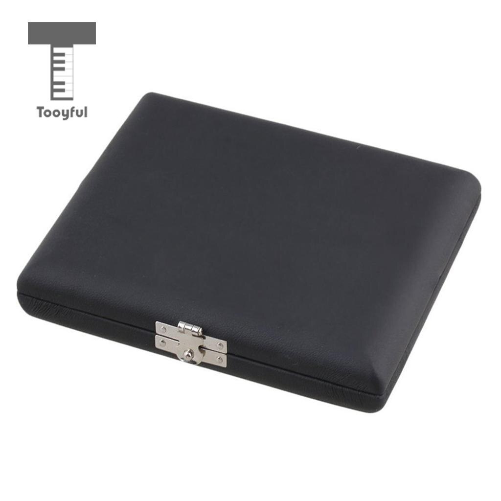 Tooyful Pu Lederen Hobo Riet Box Holder Case Voor 10x Riet Houden Houtblazers Accessoire