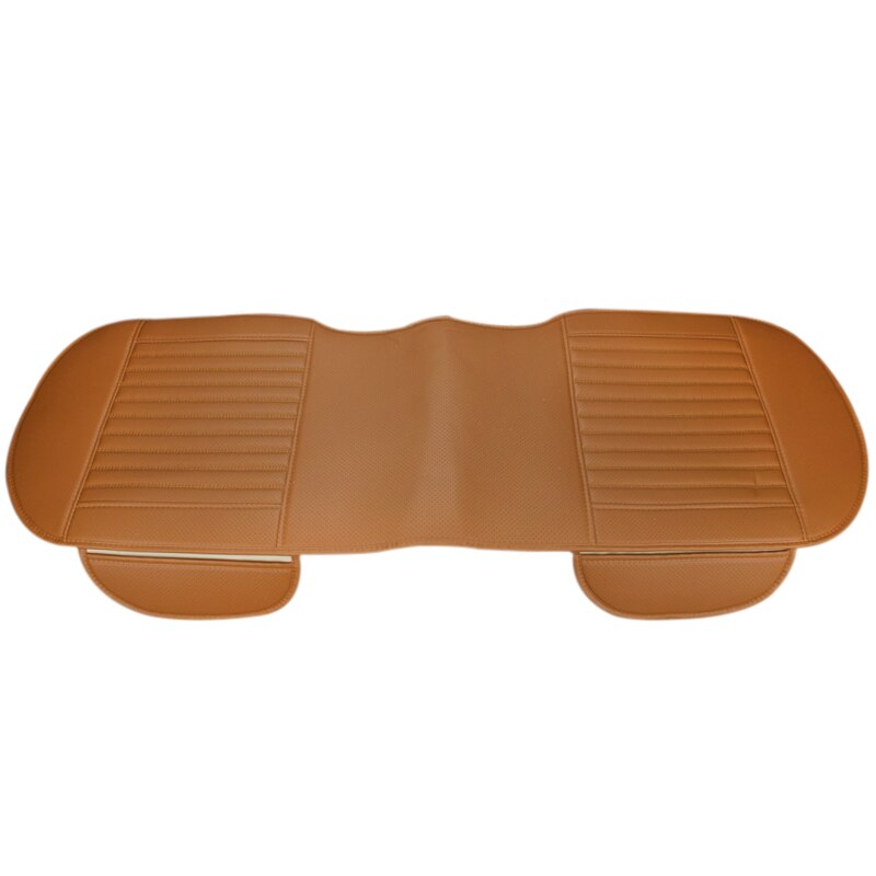 Universal Auto Car Seat Covers Protector Pad Mat Breathable PU Leather Car Front Rear Back Seat Cover Auto Seat Cushion 4 Colors: 1PCS Rear Brown
