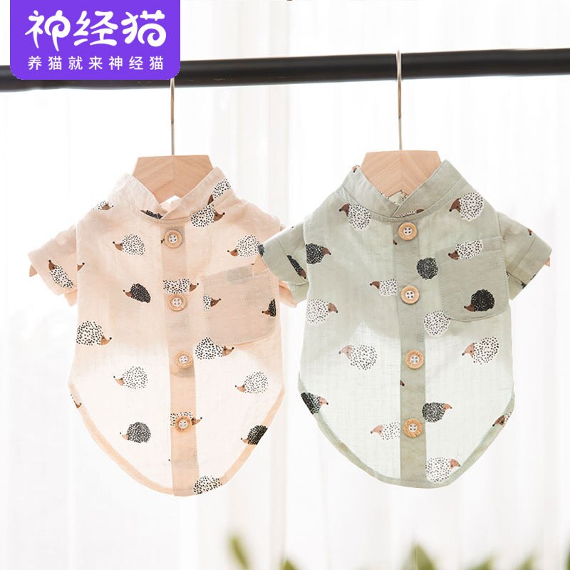 Camisa xadrez roupas para animais de estimação dos desenhos animados camisas para roupas para cães médio traje bulldog francês bonito verão azul menino colarinho perro