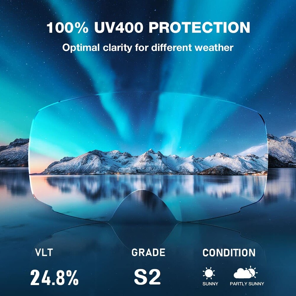 Natfire skidglasögon dubbla lager imfria  uv400 snowboard snöglasögon snöskoterglasögon glasögon utomhussport skidåkning glasögon