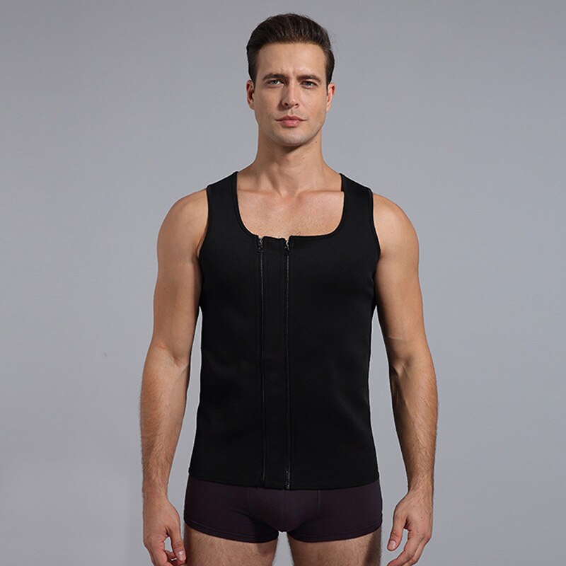 Chaleco De Sauna Con Cinturón Para Hombre | Neopreno Para Sudar | Ideal Para Fitness Y Gimnasio