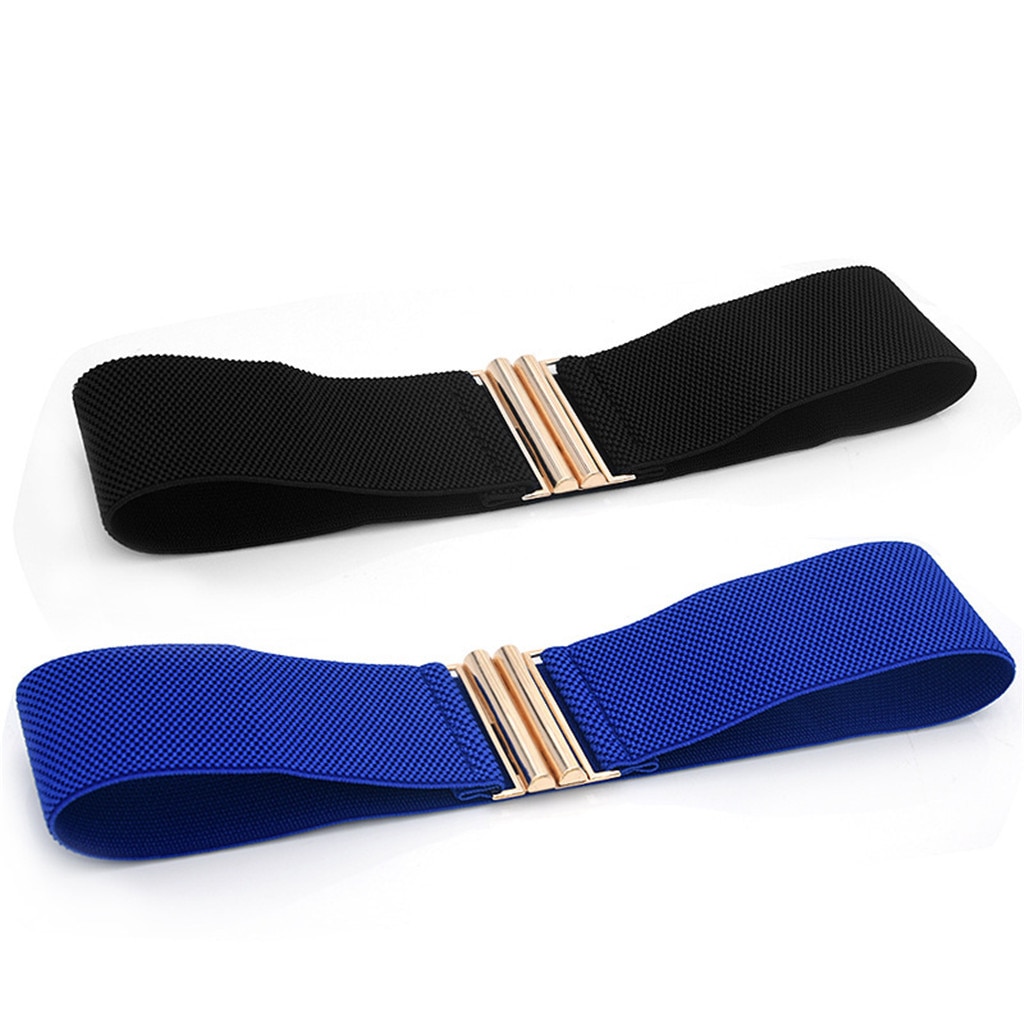 Wide Elastic Belt Lady Wide Belts Women Wide Elastic Belt Buckle Waist Dress Stretch Adornment For Women Waistband #Y7