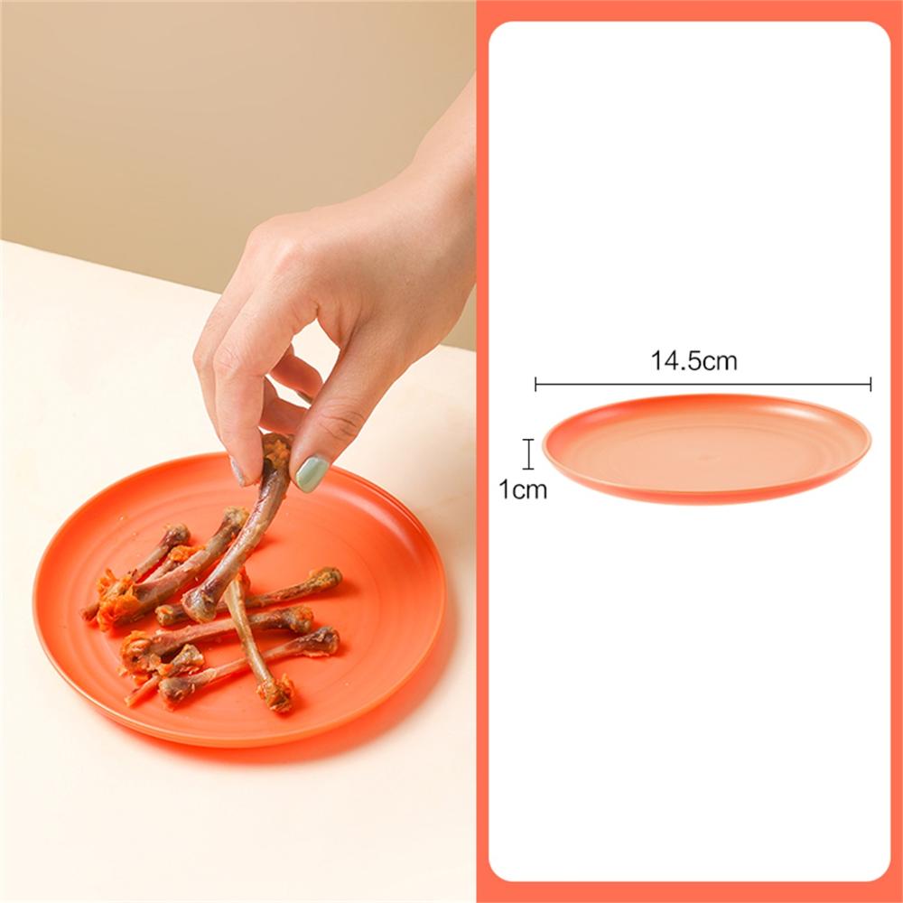 Piccoli piatti di plastica quadrati rotondi da 10 pezzi: Argento