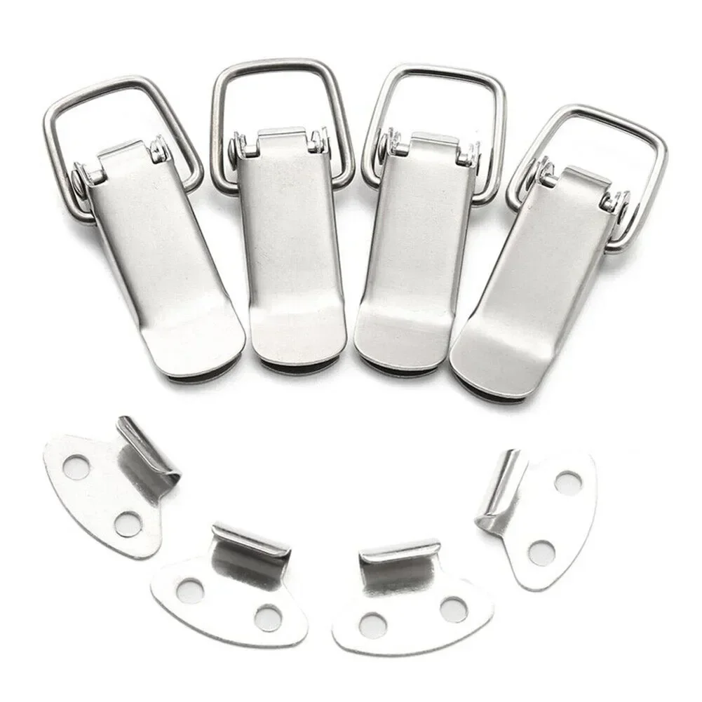 4 st Klink Catch Ijzeren Kast Dozen Hasp Toolbox Toggle Lock Hasp Toggle Latch Mini Klemmen Doos Sluiting Gesp Kofferbak klink Vangsten