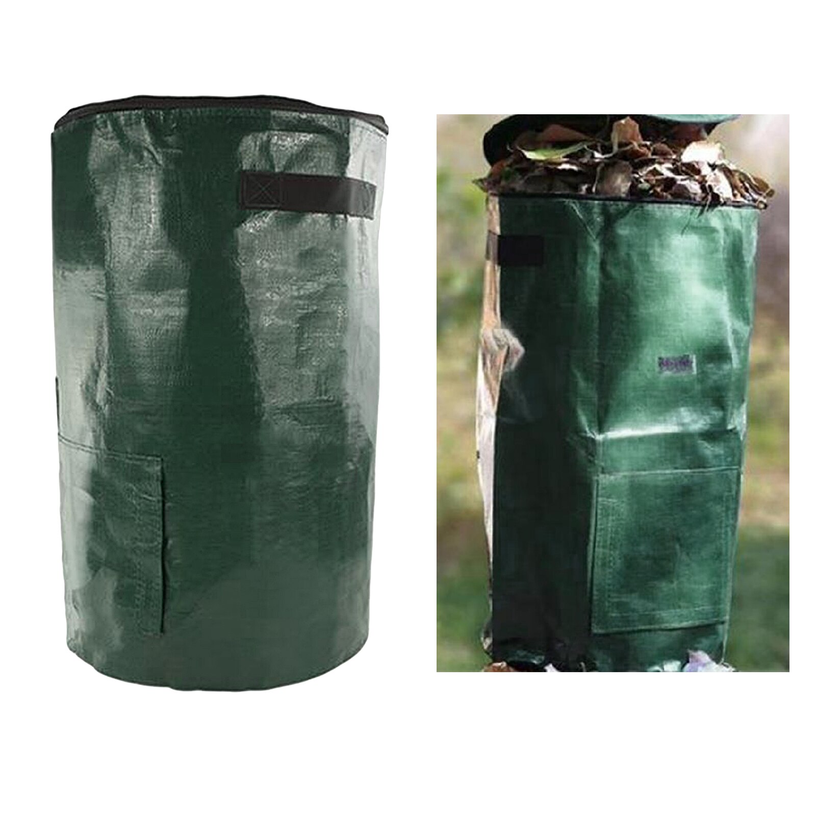 Large Garden Compost Bag Heavy Duty Yard Garden Waste Organic Fertilizer Collection Storage Bags Container Bin