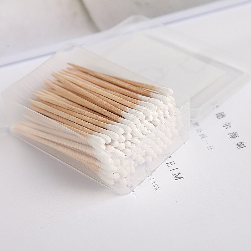 Coton-tige de nettoyage bout pointu 100 pièces coton-tige