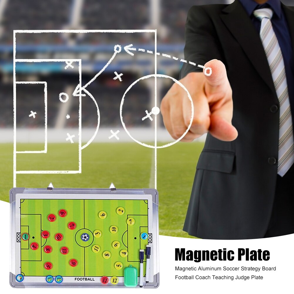 Training Strategie Boord Set Magnetische Voetbal Coach Onderwijs Commando Plaat Stofdicht Draagbare Dragen Decor