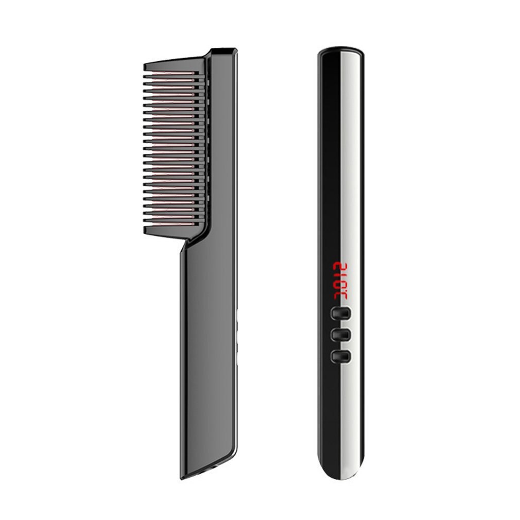 LED Display Negative Ion Hair Straightening Comb Dry Wet Dual Purpose Hair Straightener Hair Straightening Brush