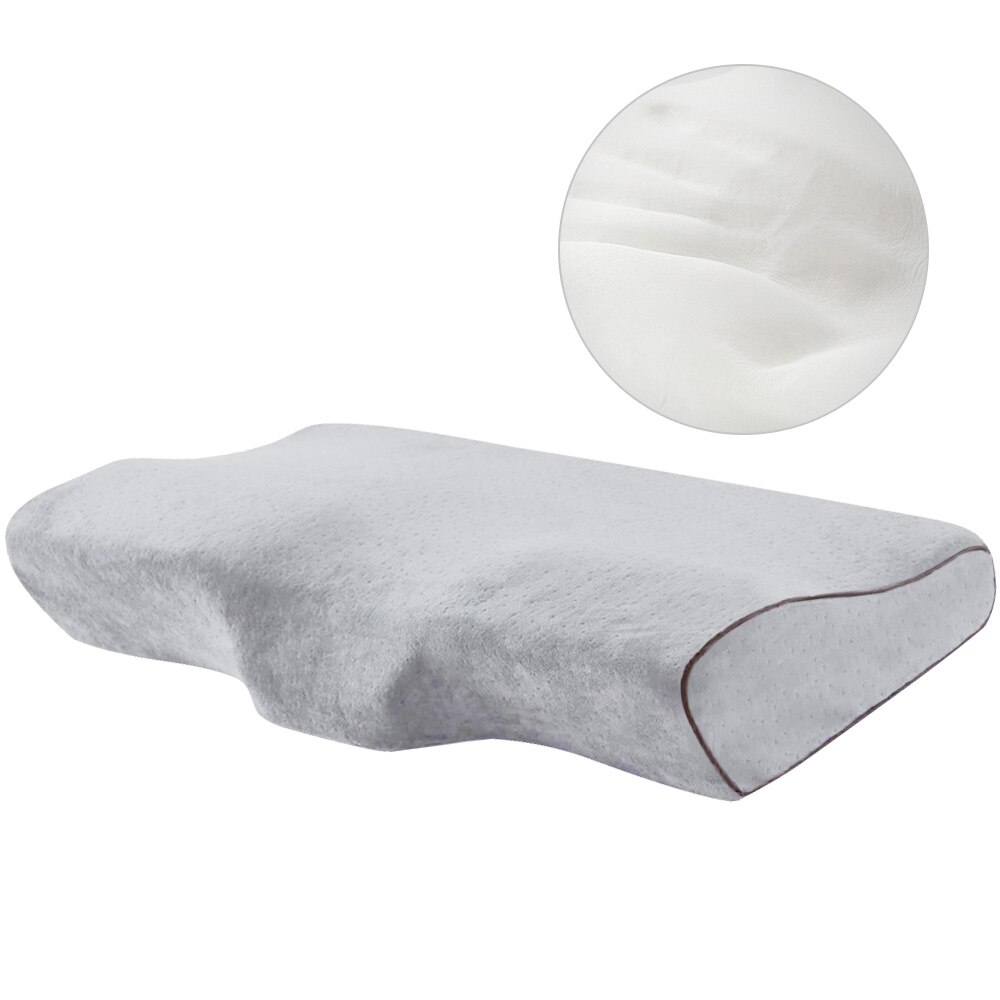 Memory Foam Kussen 3 Kleuren Orthopedische Kussen Latex Nek Kussen Fiber Trage Rebound Zacht Kussen Massager Voor Cervicale Gezondheidszorg: grey 2