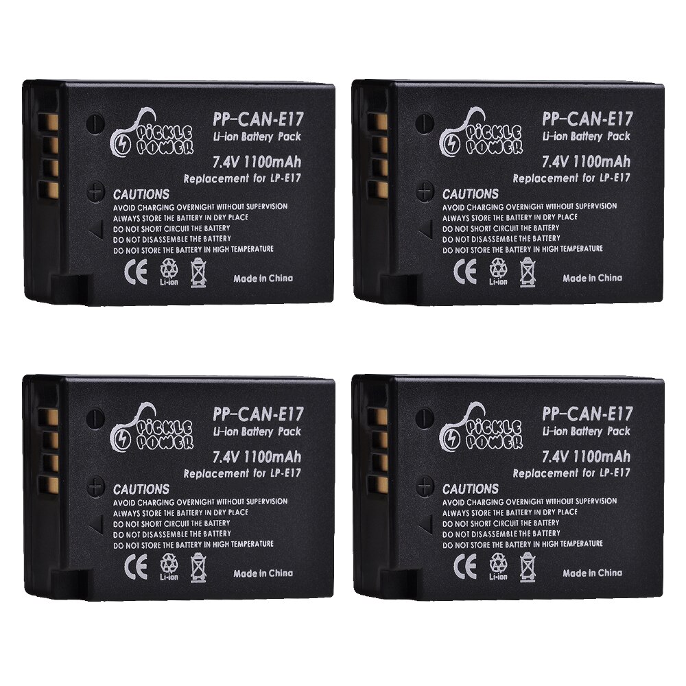LP-E17 LPE17 Batterij En Led Usb Dual Charger Voor Canon Eos 200D M3 M6 750D 760D T6i T6s 800D 8000D kus X8i: 4 battery