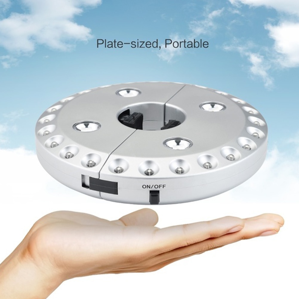 28 led gårdhave paraplylys 4.5v 0.5w 100 lum pole lejrlys græsplæne lampe vandtæt have udendørs belysning nødlys