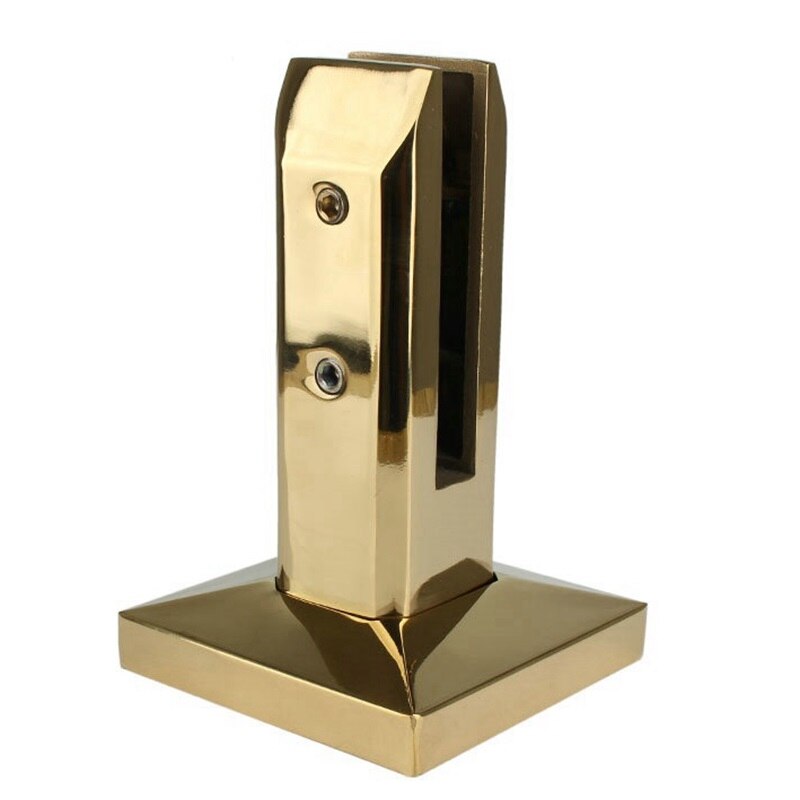 304 rustfrit stål guld stort glas klemme hvide glasstifter post balustrade trapper gelænder pool altanhegn glasholder
