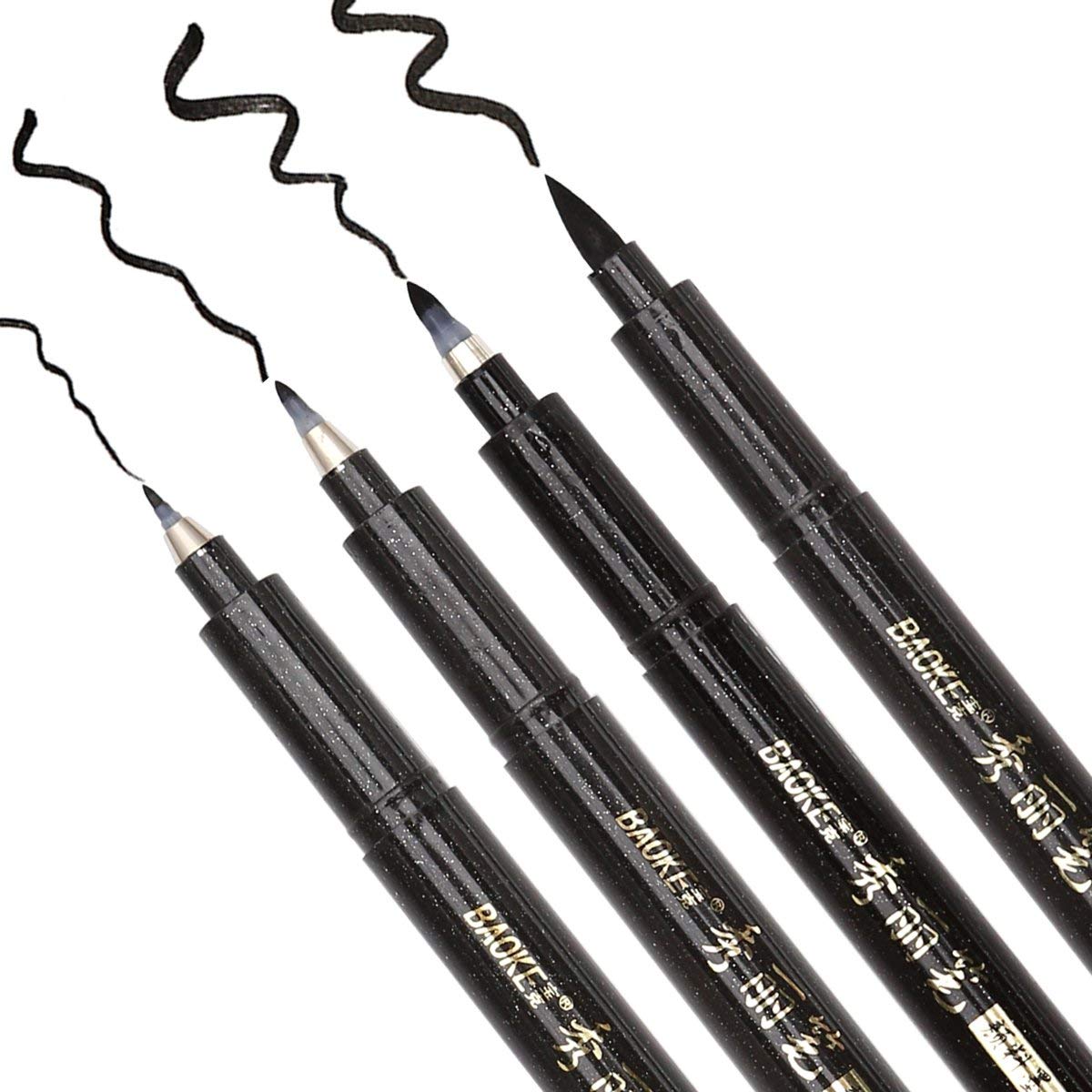 Black Ink Calligraphy Hand Lettering Pens Brush Lettering Pens Art Markers For Writing Drawing Sketch Pen School Art supplies