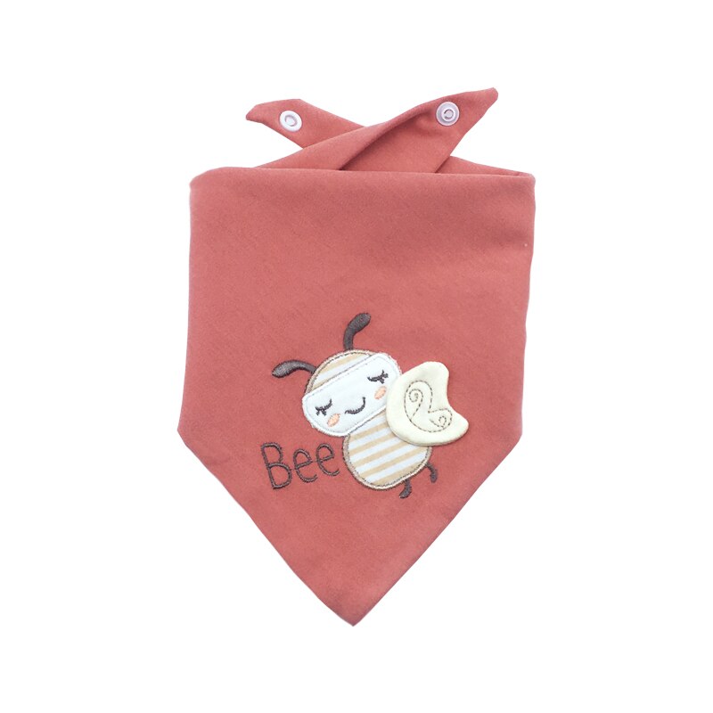Slabbers Katoen Borduren Babyvoeding Schort Driehoek Bib Meisje Jongen Voeden Sjaal Slabbetjes Burp Doek Bandana Speeksel Handdoek: CZJ005A3