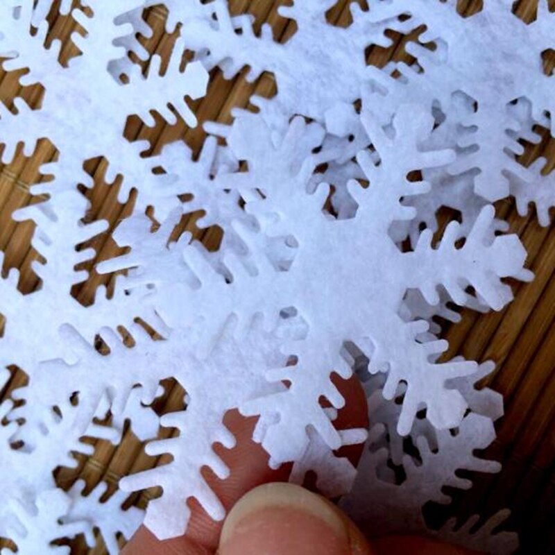 Kunstmatige Sneeuw Bloemen confetti Scatter voor DIY Party Winter Jaar Kerst Kids Slaapkamer Muurstickers Baby Decoratie wh