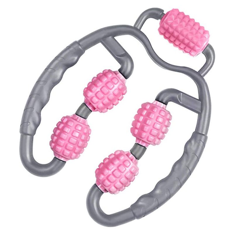 Ring clip been verstelbare 5 wiel foam roller foam as dunne been voor ontspanning arm been nek spierweefsel fitness workout