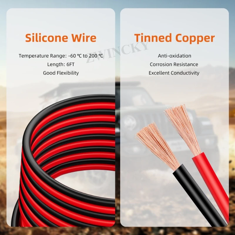 Jumper Cable Clamps for Milwaukee Dewalt 18V Battery Jumper Starter Automotive Booster Cables for Cars Trucks Vehicles Power kit