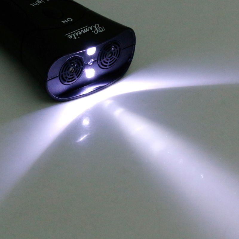Ultrasonic Dog Chaser Stop Aggressive Animal Attacks Repeller Flashlight