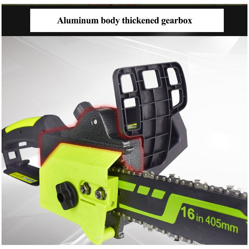 16 inch high power logging electric chain multifunctional motorcycle saw fire woodworking garden tree felling tool