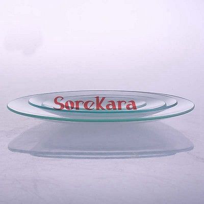 Herramienta de laboratorio de vidrio con cúpula redonda grande, reloj de cristal de 180mm