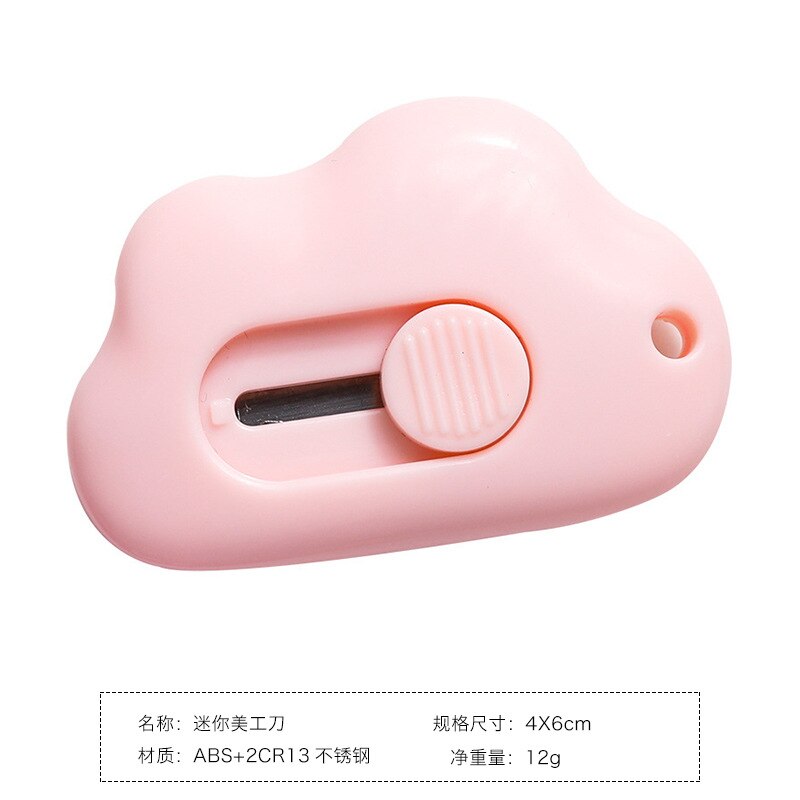 Cloud Mini Portable Utility Knife Paper Cutter Cutting Paper Razor Blade Office Stationery Escolar Papelaria