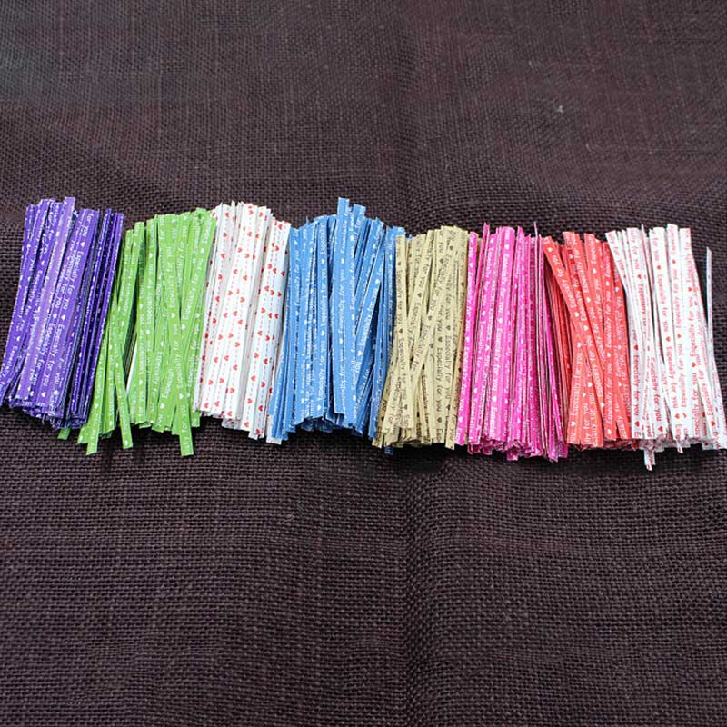 100Stck/tasche Küche Spielereien Kuchen Twist Krawatte Draht metallisch Twist Krawatten Lutscher Nachtisch Zubehör Befestigungen Abdichtung Werkzeuge
