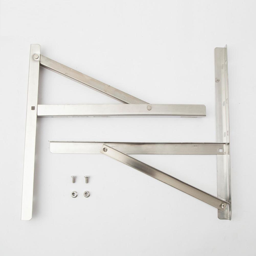 2Pcs Wall Mount Bracket Air Conditioner Rust-free Stainless Steel Support Rack