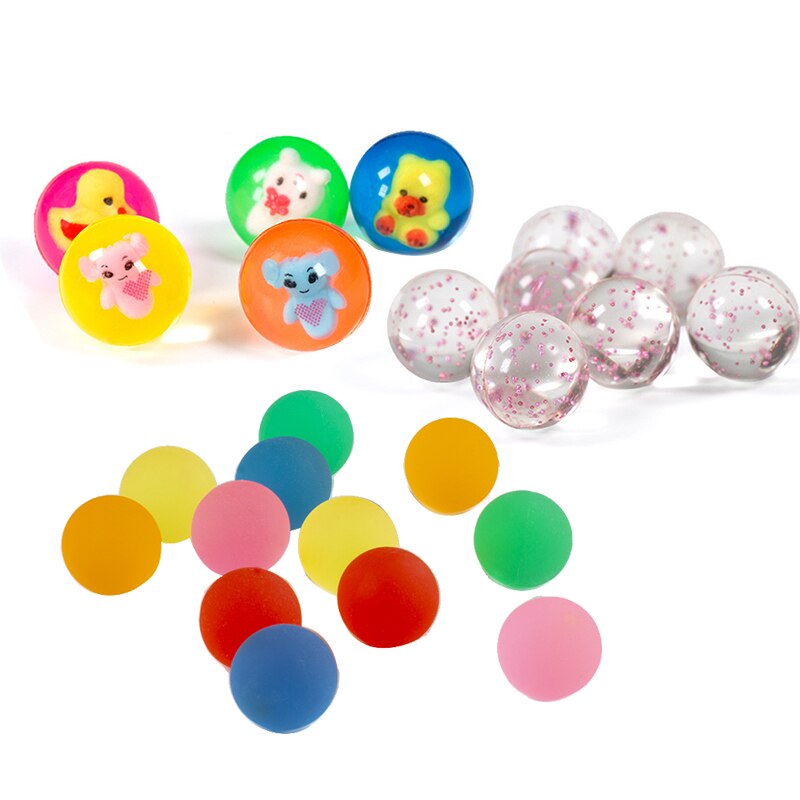 100Pcs Kids ic Bouncy Jumping Floating Bouncing Balls Rubber For Children Summer Water Pools Toys