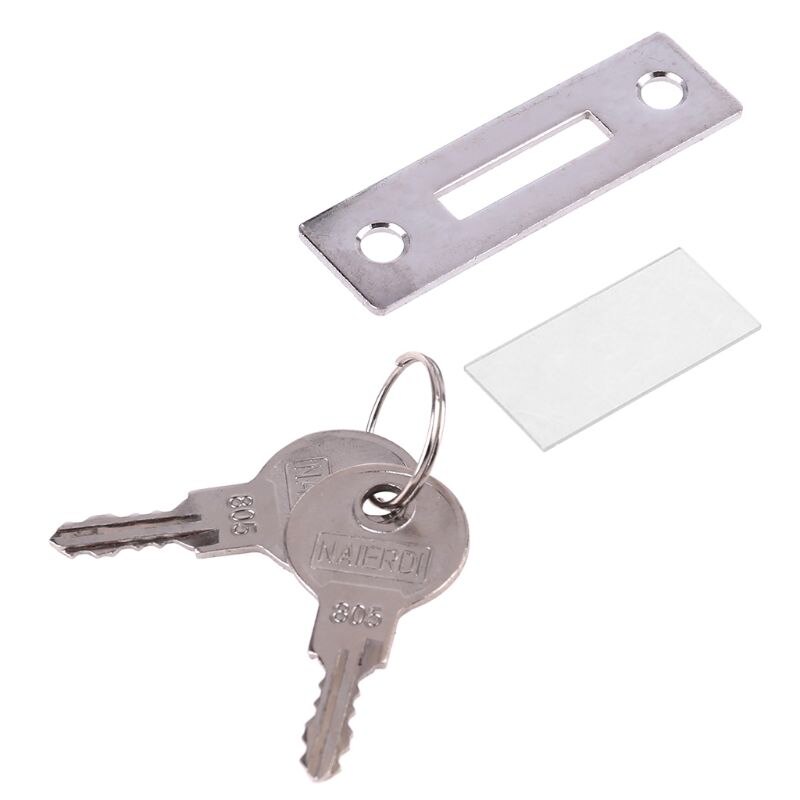 Glass Door Double Latch Lock Security Showcase Lock for 5-12mm Glass Door