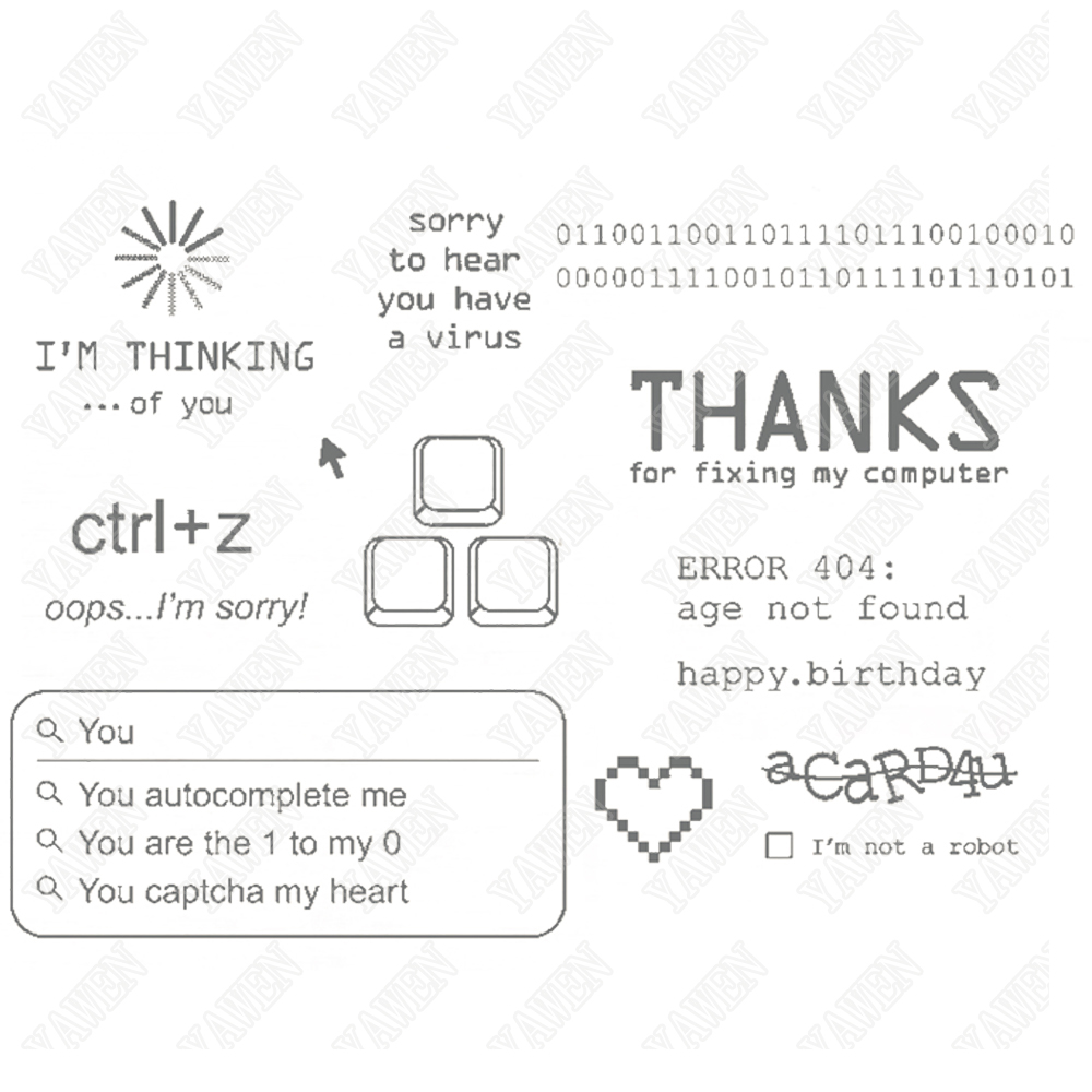 English Text Clear Stamps No Cutting Dies Scrapbooking Make Photo Album Card Diy Paper Embossing Craft Supplies 2022: zx3223-French Stamp