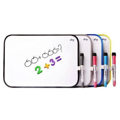 Pizarra de escritura de borde suave de plástico de 21*28cm, pizarra blanca pequeña para niños, tablero de mensajes magnético para tutoring en la oficina, Bloc de notas