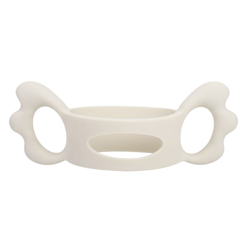Baby Siliconen Fles Handgrepen Natuurlijke Baby Fles Handvat Brede Hals Handvat Lichtgewicht Fles Handvat: Beige