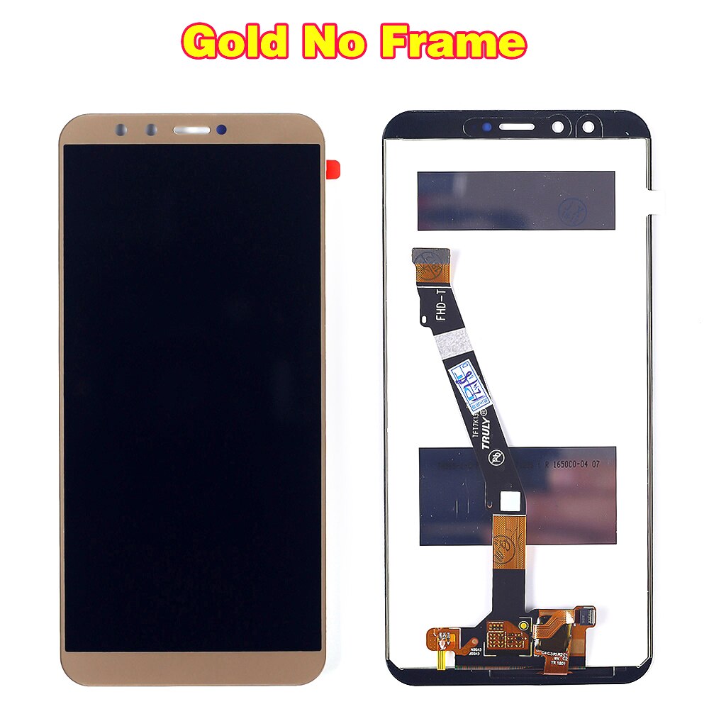 100% testowany wyświetlacz LCD robić Huawei Honor 9 lite 5.65 calowy ekran dotykowy Digitizer montaż ramki z bezpłatnym szkłem hartowanym: złoto bez rama