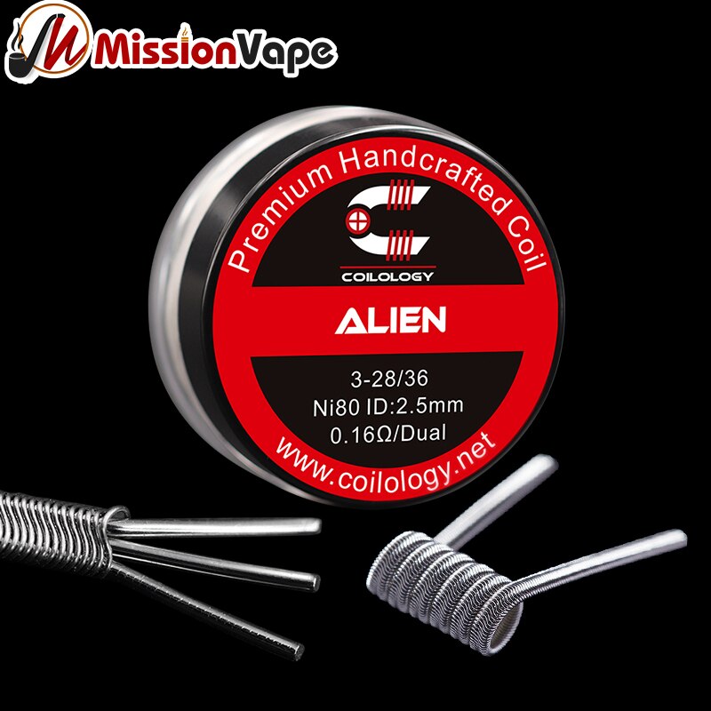 Coilology Premade Ni80 Alien Heating Wire 3*28/36 AWG 0.16ohm 2.5mm Handmade Coil