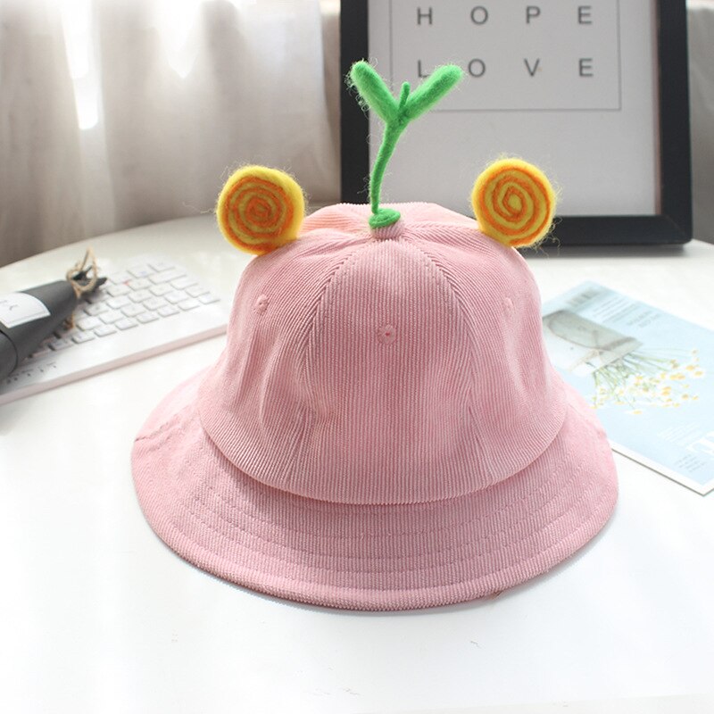 Sombrero de cubo protector contra el sol para hombre y mujer, sombrero de pescador de PANA con dibujos de animales, informal,: Rosa / S